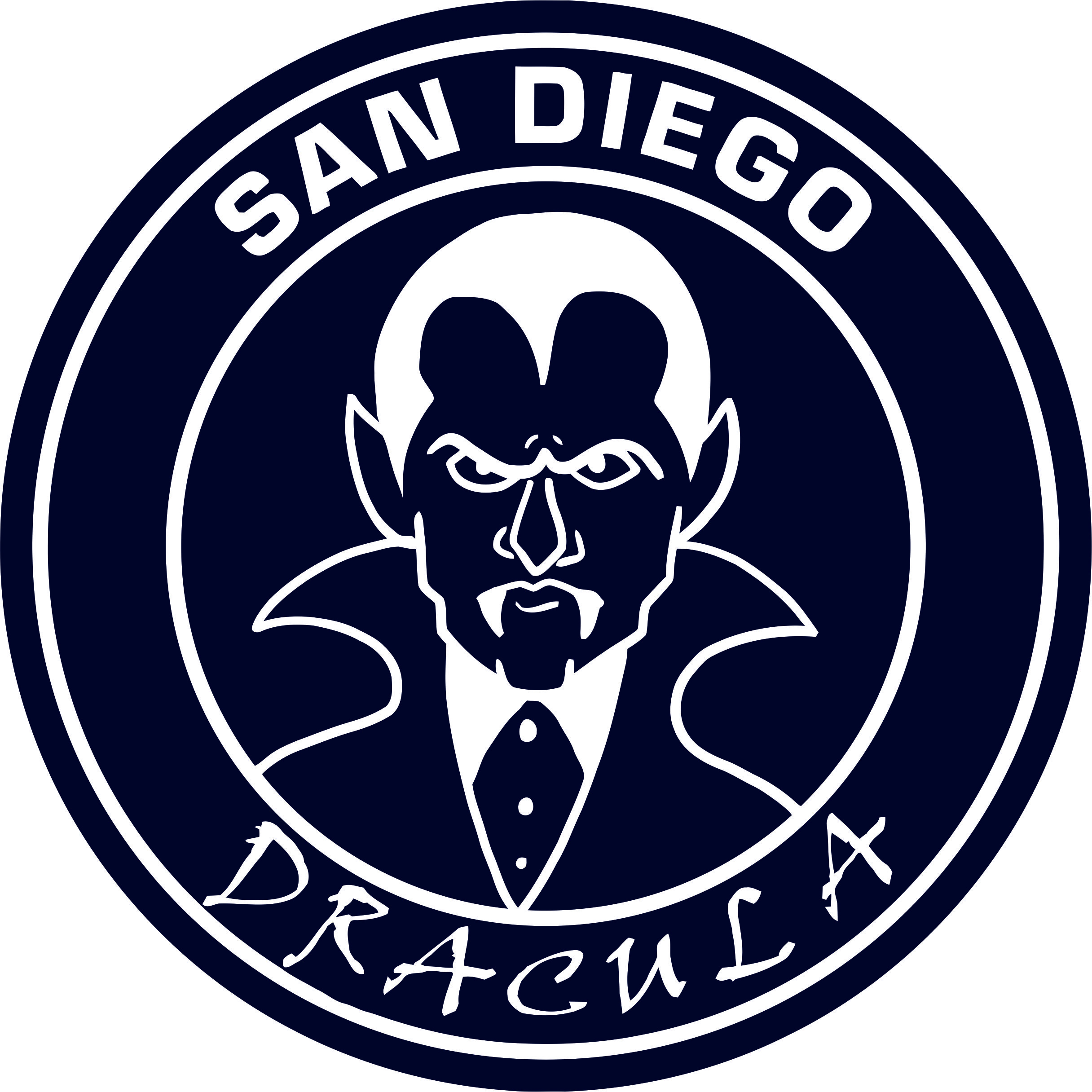 San Diego Padres Dracula Logo iron on transfers